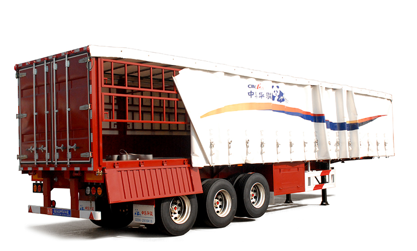外覆帘布仓栅半挂车