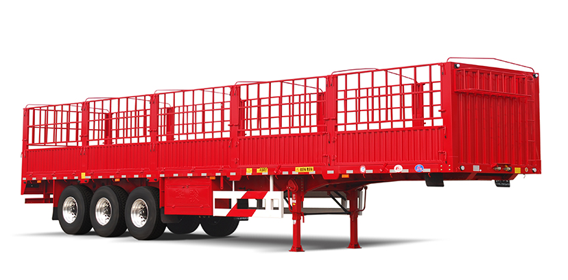 单胎仓栏半挂车